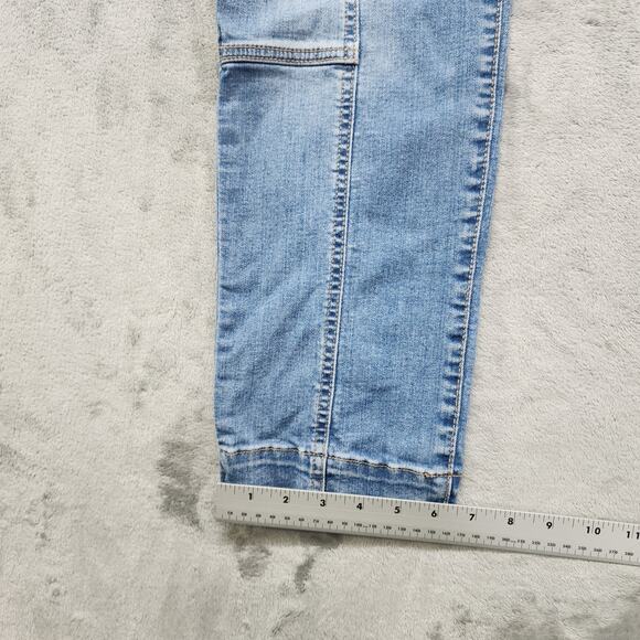 Kut from the Kloth Jeans Womens 6 Blue Reese Tie Waist High Rise Ankle Straight - Picture 11 of 12
